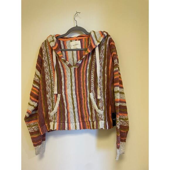 LUCKY BRAND Women's Drawstring Cropped Baja Hoodie NWT - Picture 3 of 6